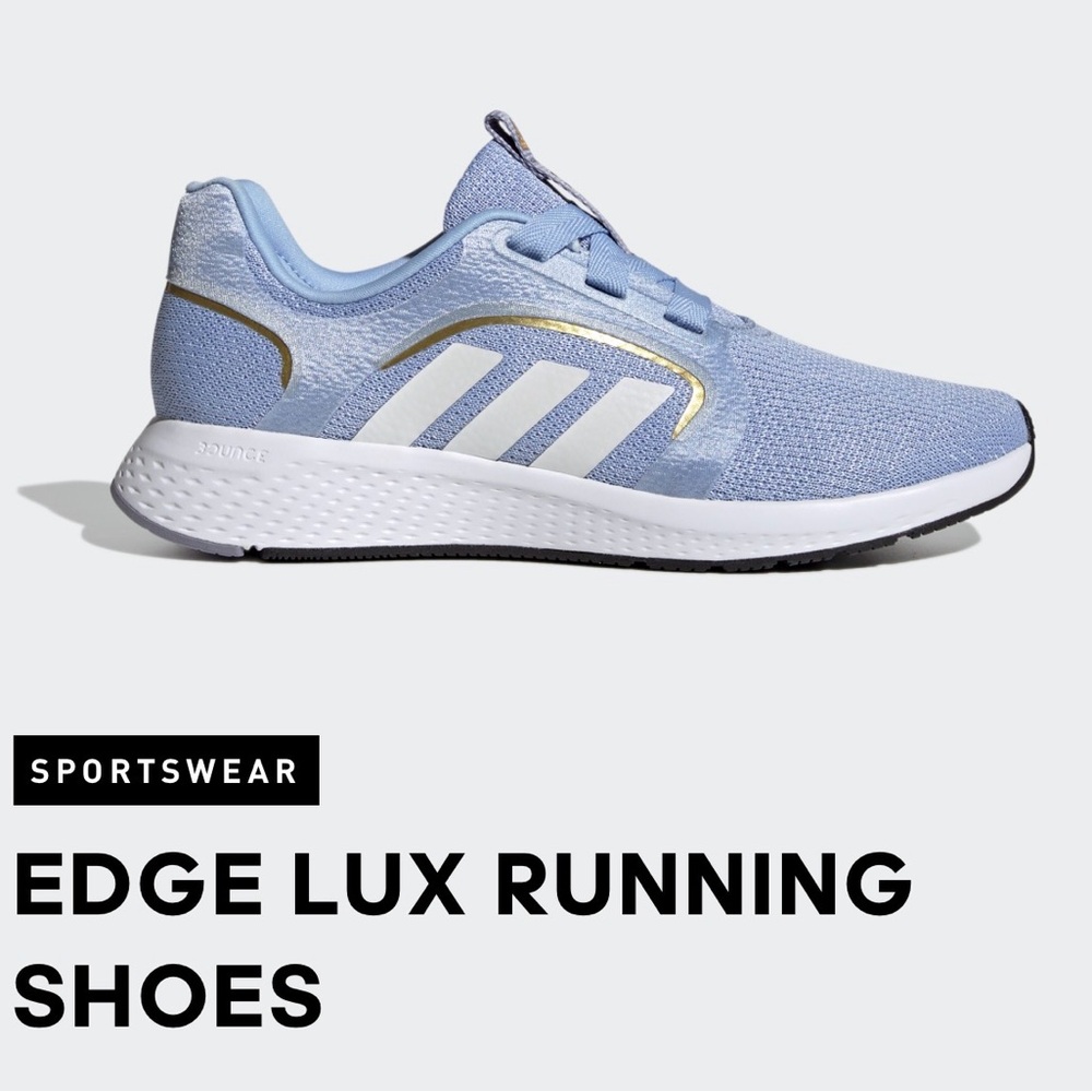 Adidas Edge Lux Light Blue Athletic Shoes
